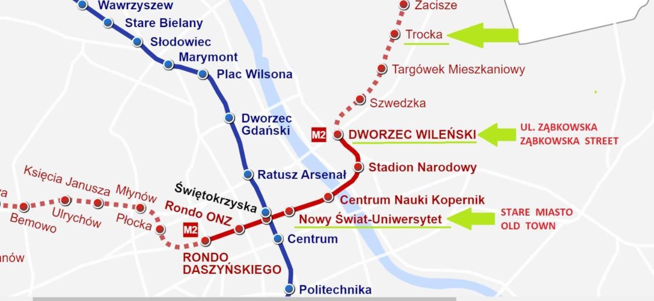 Metro Trocka Apartment Варшава Екстериор снимка