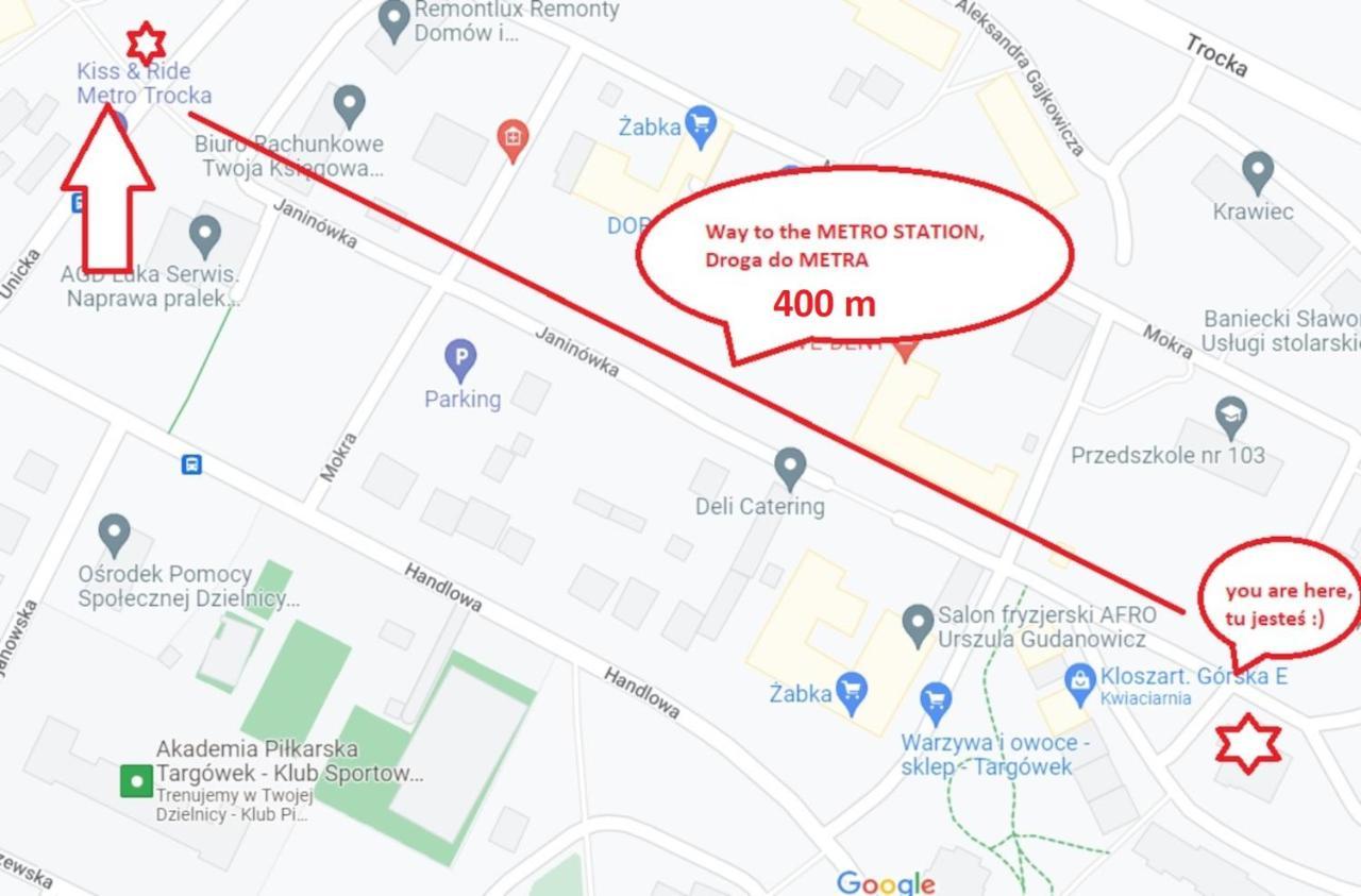 Metro Trocka Apartment Варшава Екстериор снимка